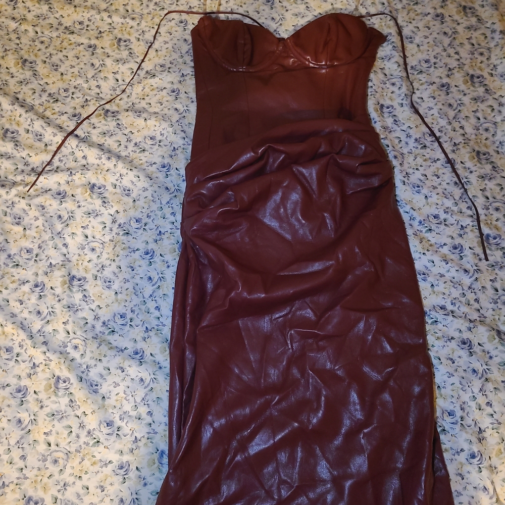 Elegant Dark Red Dress